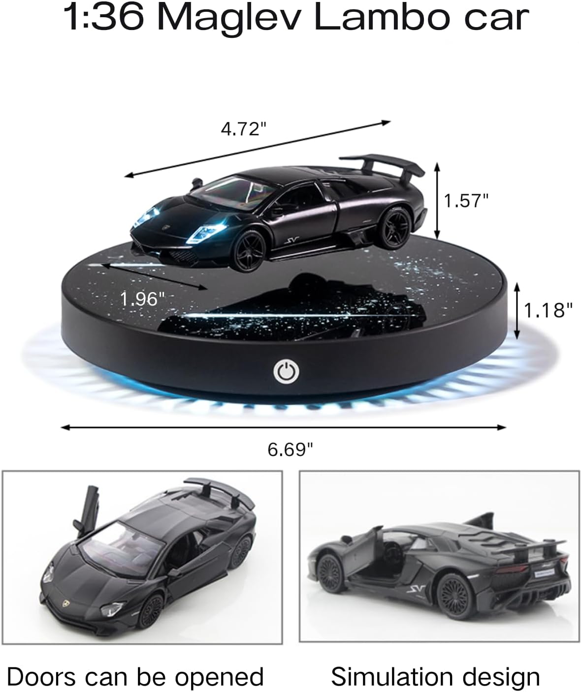 Levitating supercar display