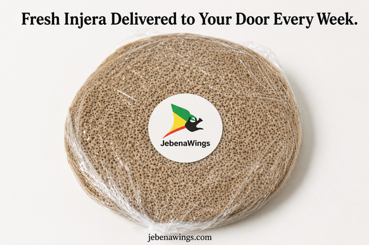 Fresh Injera delivered to your door every week — JebenaWings