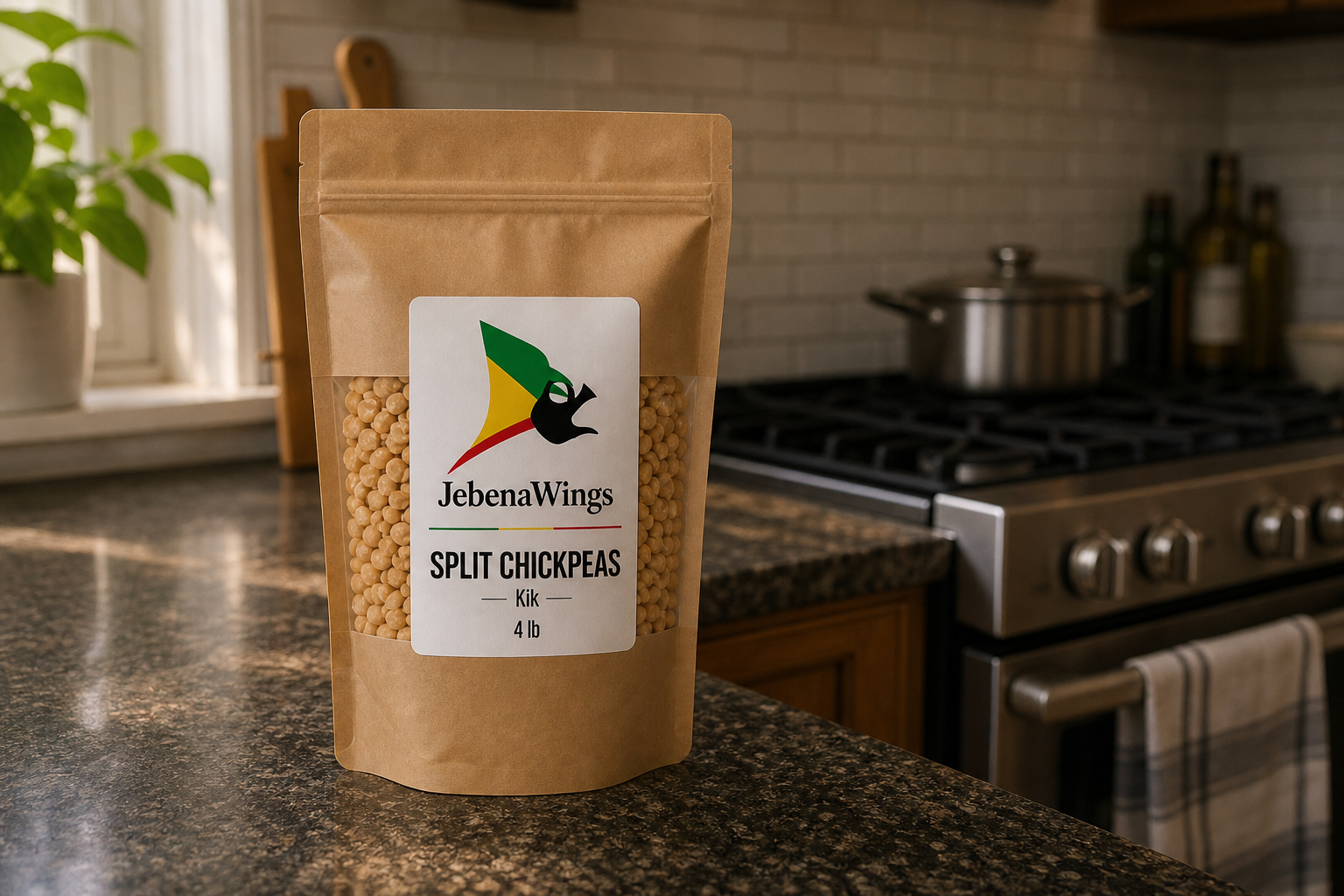 JebenaWings Split Chickpeas in a real kitchen