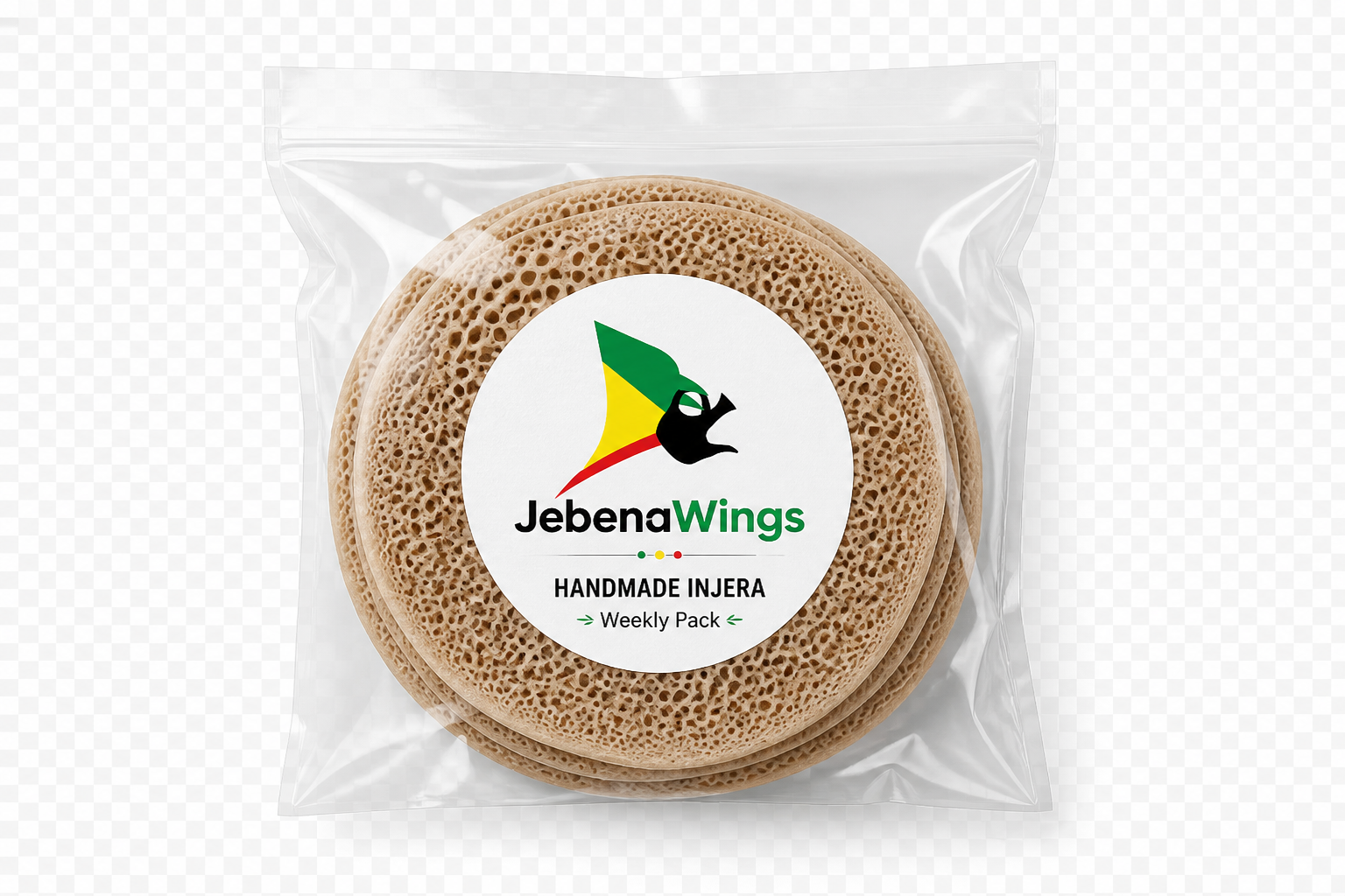 Jebena Wings Handmade Injera Weekly Pack